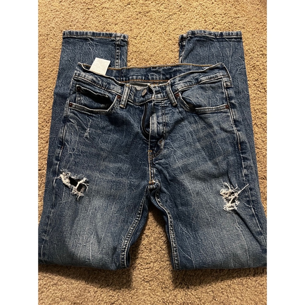 Distressed Levi Jeans